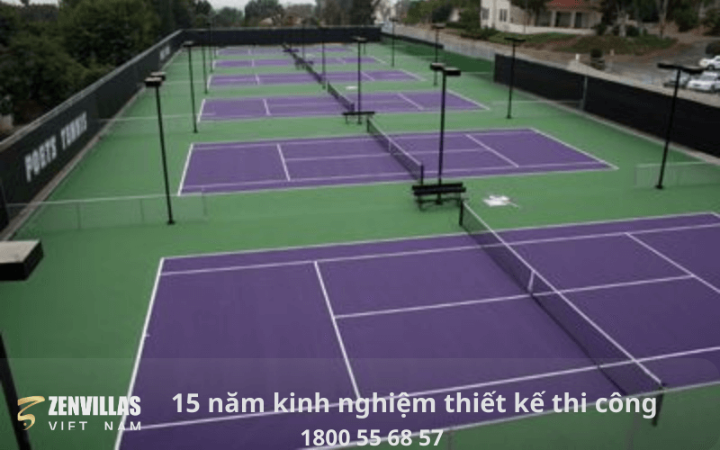 Tiêu chuẩnHình 3: Tiêu chuẩn trong thiết kế thi công sân pickleball