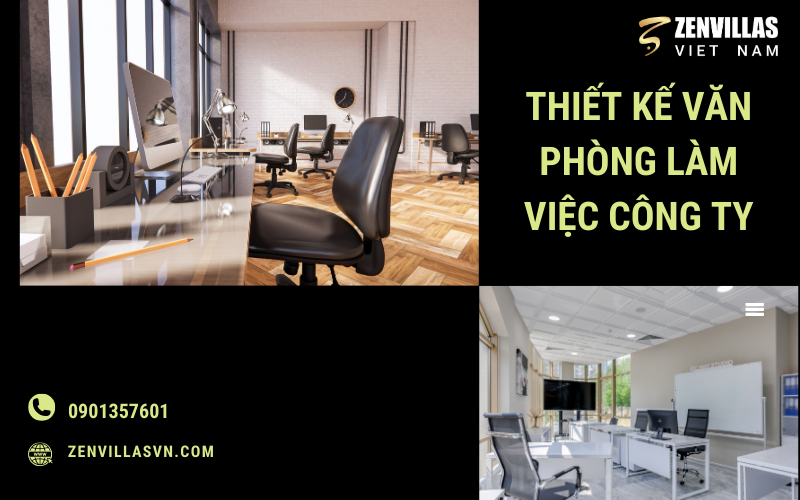 Hình 1: Thiết kế văn phòng làm việc