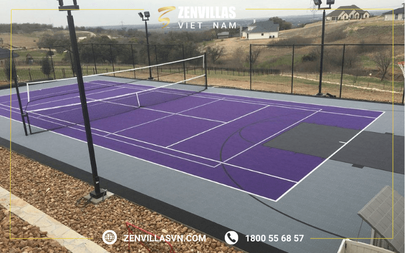 thiết kế thi công sân pickleball