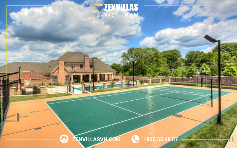Hình 3: Tiêu chuẩn trong thiết kế thi công sân pickleball