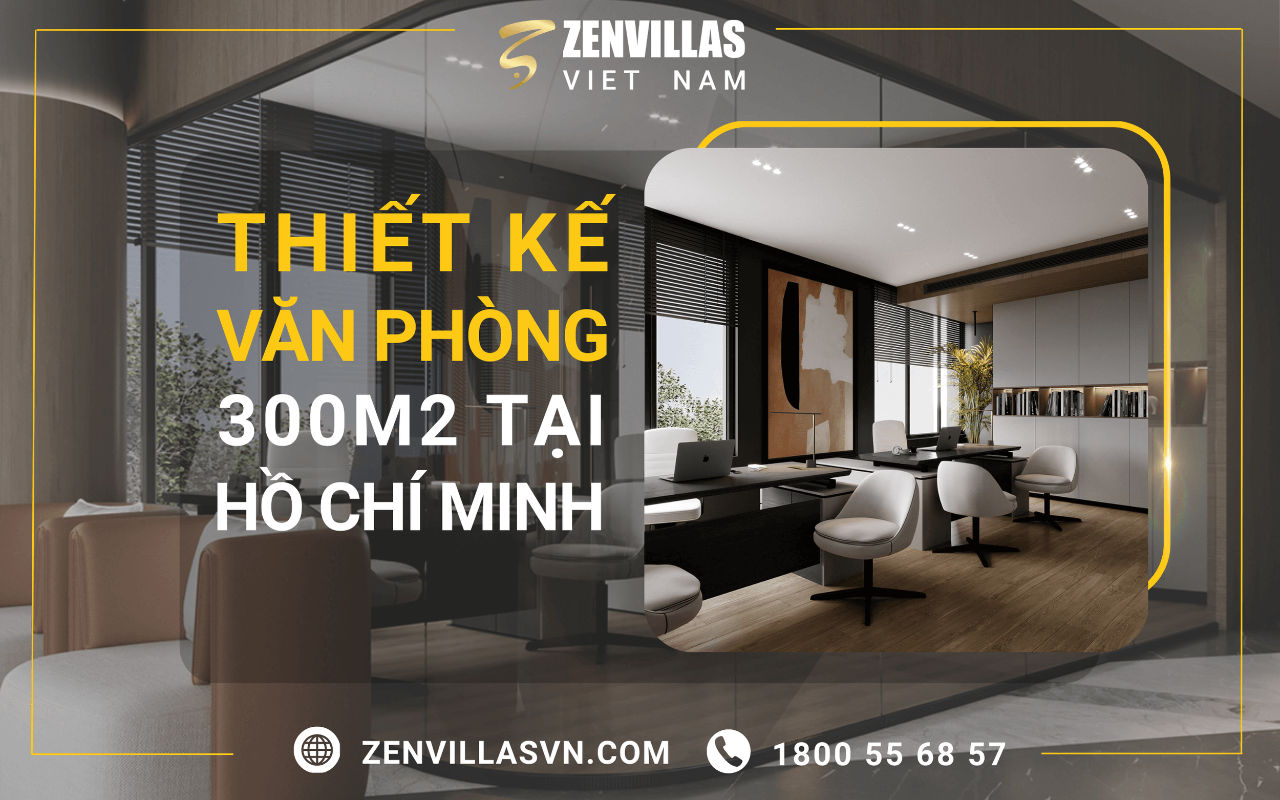Thiết kế văn phòng 300m2 tại Hồ Chí Minh