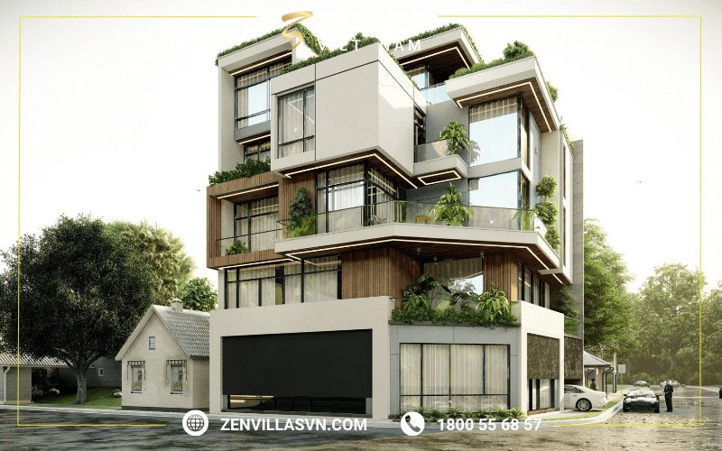 Thi Công Nhà Góc 2 Mặt Tiền